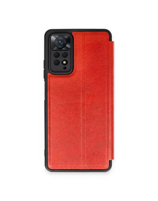 Xiaomi Redmi Note 12 Pro 4g Kılıf Flip Cover - Kırmızı