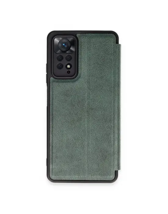 Xiaomi Redmi Note 12 Pro 4g Kılıf Flip Cover - Koyu Yeşil