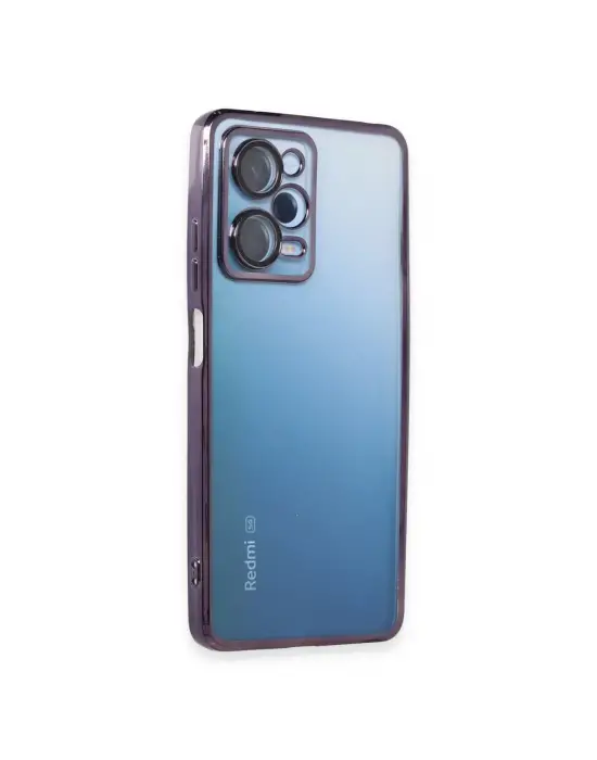 Xiaomi Redmi Note 12 Pro 5g Kılıf Razer Lensli Silikon - Mor