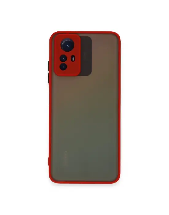 Xiaomi Redmi Note 12s Kılıf Montreal Silikon Kapak - Kırmızı