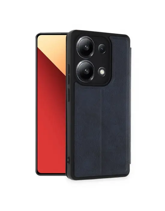Xiaomi Redmi Note 13 4g Kılıf Flip Cover - Lacivert