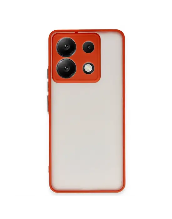 Xiaomi Redmi Note 13 5g Kılıf Montreal Silikon Kapak - Kırmızı