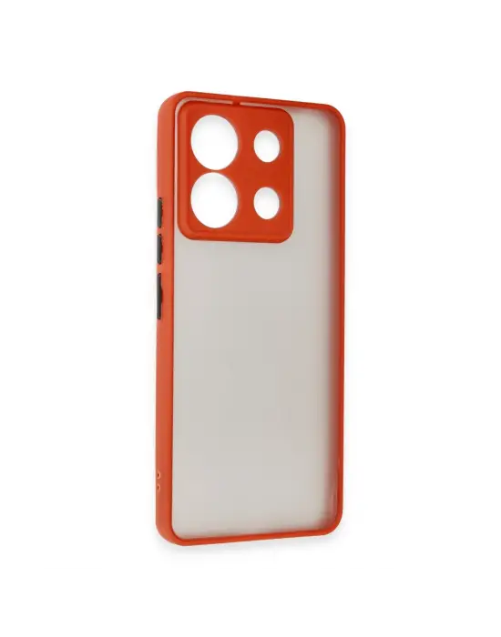 Xiaomi Redmi Note 13 5g Kılıf Montreal Silikon Kapak - Kırmızı