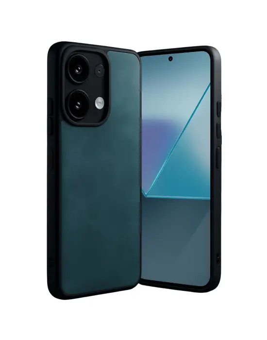 Xiaomi Redmi Note 13 Pro 4g Kılıf Aras Deri Kapak - Koyu Yeşil