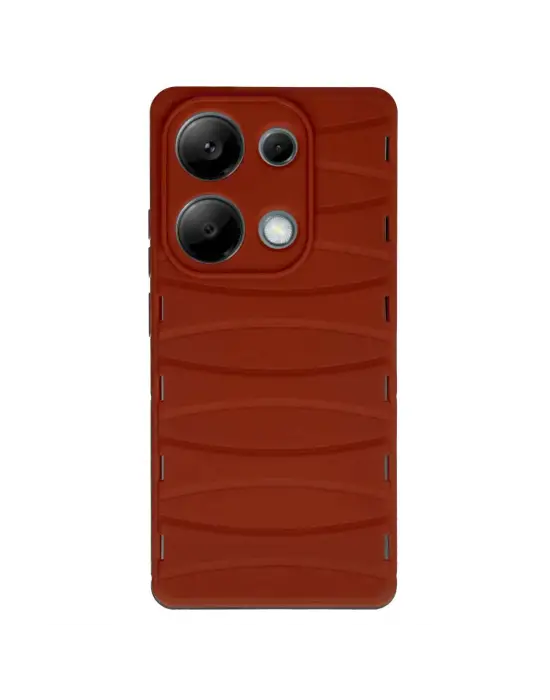 Xiaomi Redmi Note 13 Pro 4g Kılıf Bibercas Silikon Kapak - Kırmızı