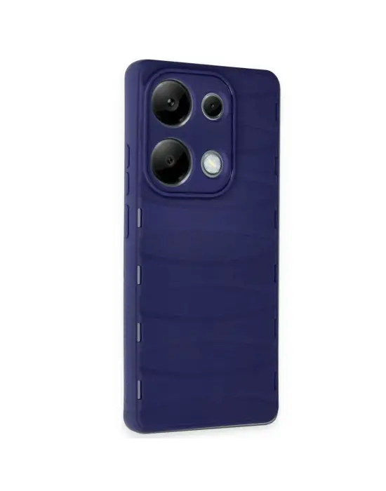 Xiaomi Redmi Note 13 Pro 4g Kılıf Bibercas Silikon Kapak - Lacivert