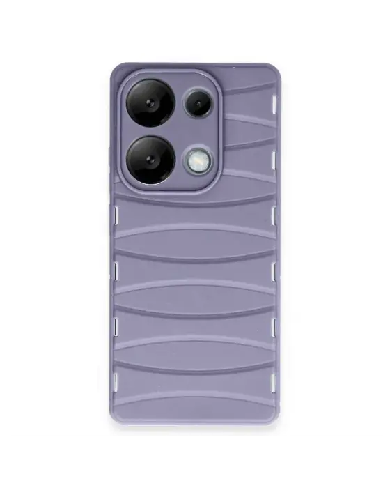 Xiaomi Redmi Note 13 Pro 4g Kılıf Bibercas Silikon Kapak - Lila