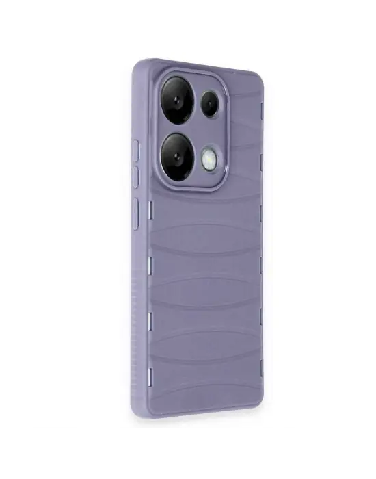 Xiaomi Redmi Note 13 Pro 4g Kılıf Bibercas Silikon Kapak - Lila