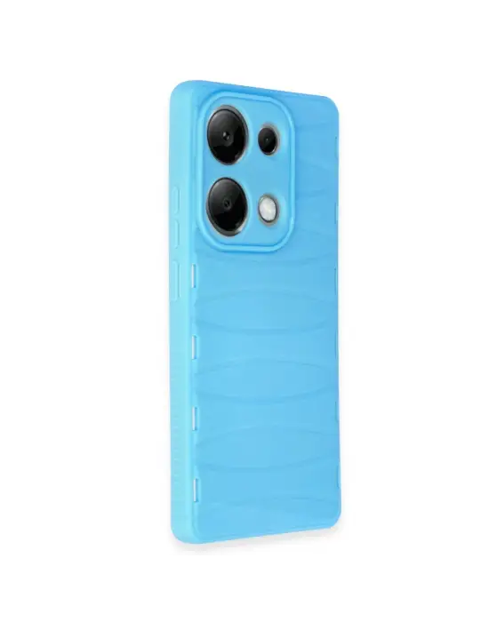 Xiaomi Redmi Note 13 Pro 4g Kılıf Bibercas Silikon Kapak - Mavi