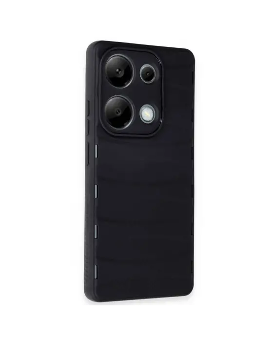 Xiaomi Redmi Note 13 Pro 4g Kılıf Bibercas Silikon Kapak - Siyah