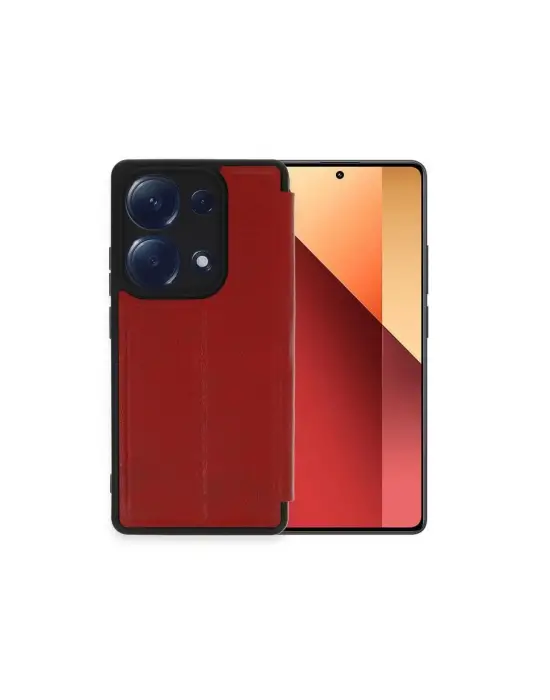 Xiaomi Redmi Note 13 Pro 4g Kılıf Flip Cover - Kırmızı