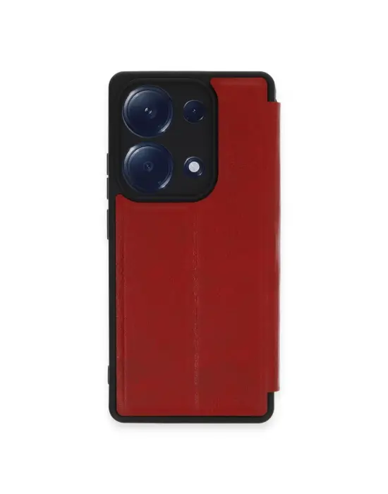 Xiaomi Redmi Note 13 Pro 4g Kılıf Flip Cover - Kırmızı