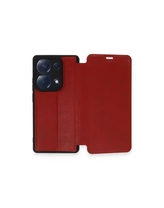 Xiaomi Redmi Note 13 Pro 4g Kılıf Flip Cover - Kırmızı
