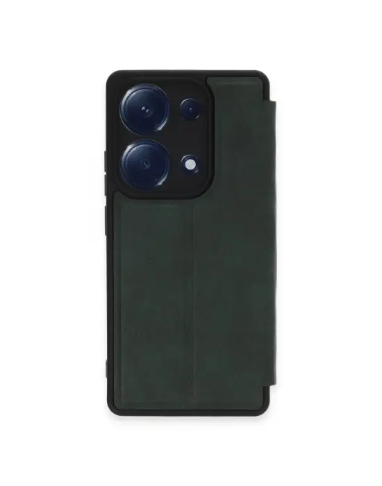 Xiaomi Redmi Note 13 Pro 4g Kılıf Flip Cover - Koyu Yeşil
