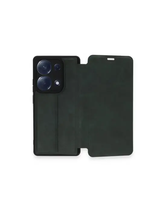 Xiaomi Redmi Note 13 Pro 4g Kılıf Flip Cover - Koyu Yeşil