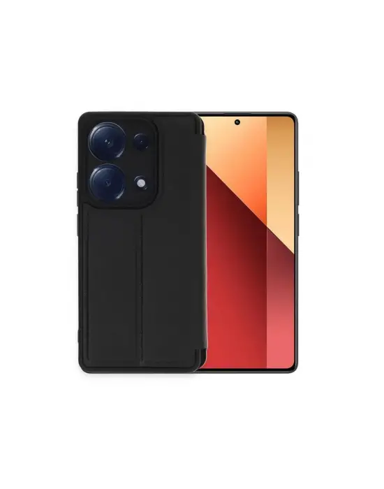 Xiaomi Redmi Note 13 Pro 4g Kılıf Flip Cover - Siyah