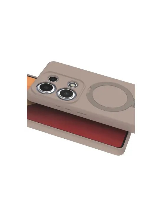 Xiaomi Redmi Note 13 Pro 4g Regal Magsafe Standlı Kapak - Çöl Titanyum