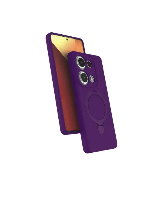 Xiaomi Redmi Note 13 Pro 4g Regal Magsafe Standlı Kapak - Derin Mor