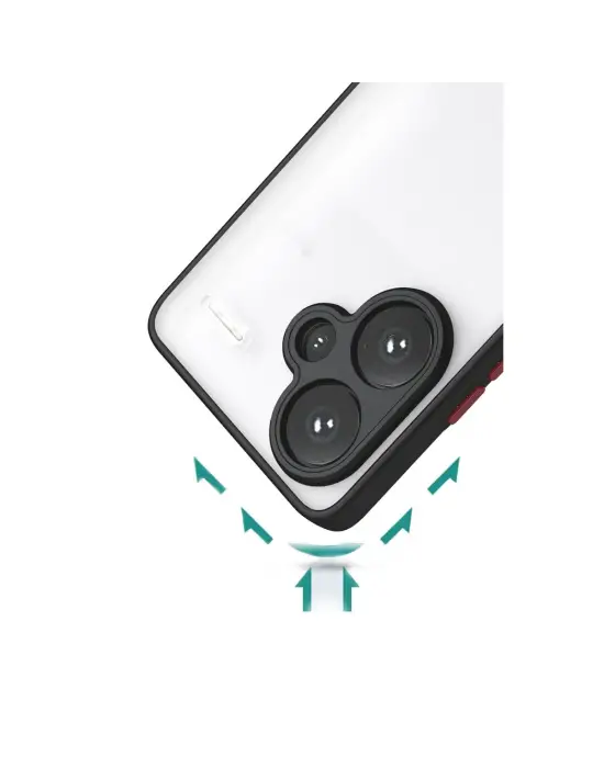 Xiaomi Redmi Note 13 Pro Plus Kılıf Montreal Silikon Kapak - Siyah