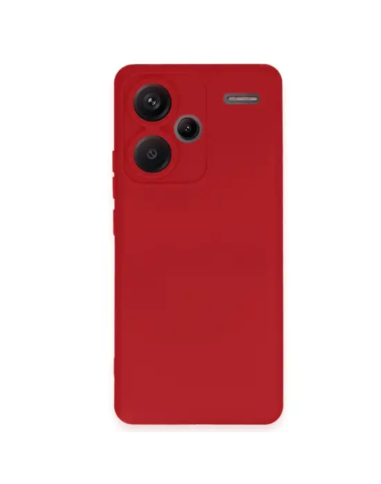 Xiaomi Redmi Note 13 Pro Plus Kılıf Nano İçi Kadife Silikon - Kırmızı