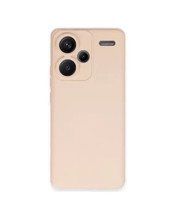 Xiaomi Redmi Note 13 Pro Plus Kılıf Nano İçi Kadife Silikon - Pudra