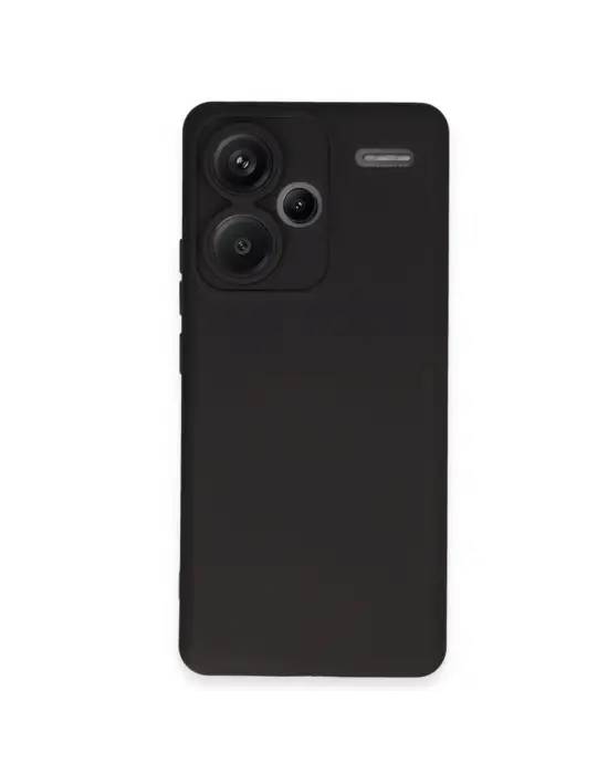 Xiaomi Redmi Note 13 Pro Plus Kılıf Nano İçi Kadife Silikon - Siyah