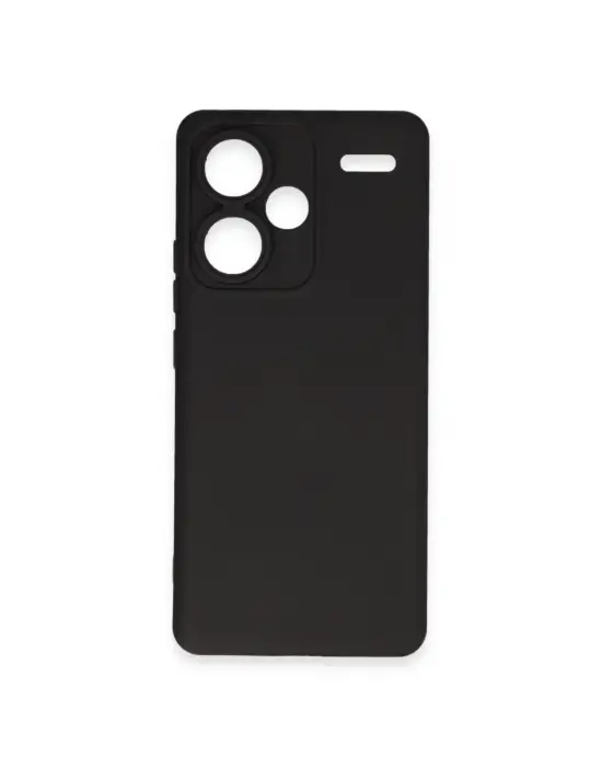 Xiaomi Redmi Note 13 Pro Plus Kılıf Nano İçi Kadife Silikon - Siyah