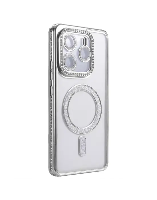 Xiaomi Redmi Note 14 4g Joke Simli Magneticsafe Kılıf - Gümüş