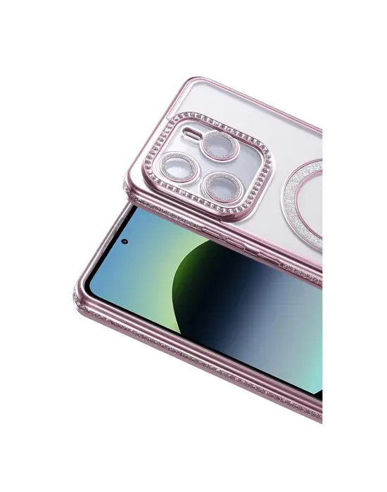 Xiaomi Redmi Note 14 4g Joke Simli Magneticsafe Kılıf - Pembe