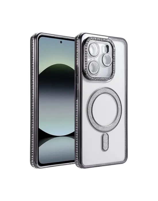 Xiaomi Redmi Note 14 4g Joke Simli Magneticsafe Kılıf - Siyah