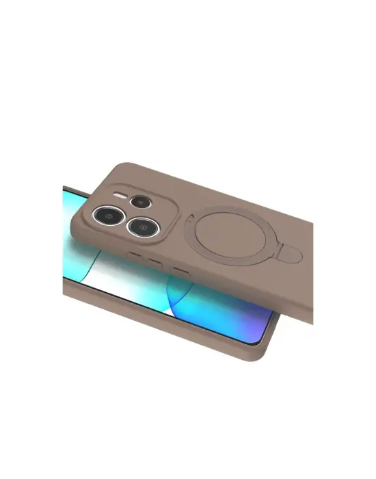 Xiaomi Redmi Note 14 4g Regal Magsafe Standlı Kapak - Çöl Titanyum