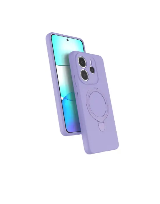 Xiaomi Redmi Note 14 4g Regal Magsafe Standlı Kapak - Lila