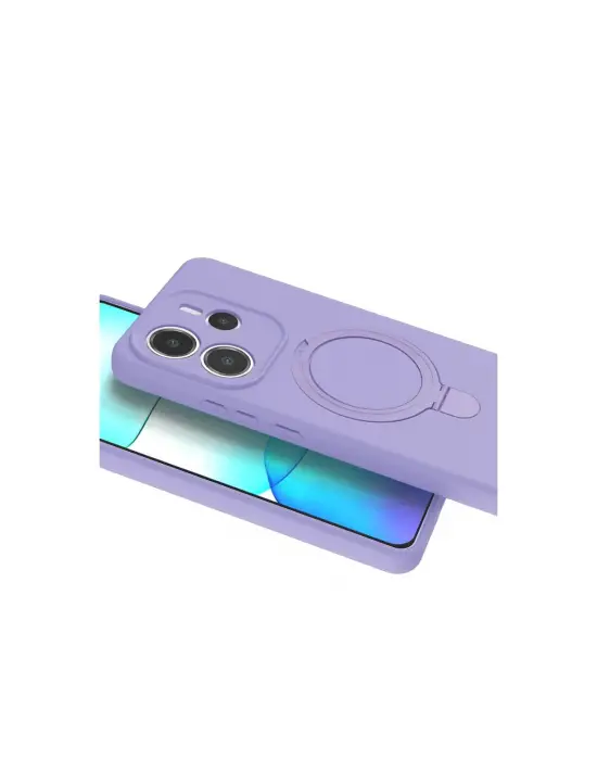Xiaomi Redmi Note 14 4g Regal Magsafe Standlı Kapak - Lila