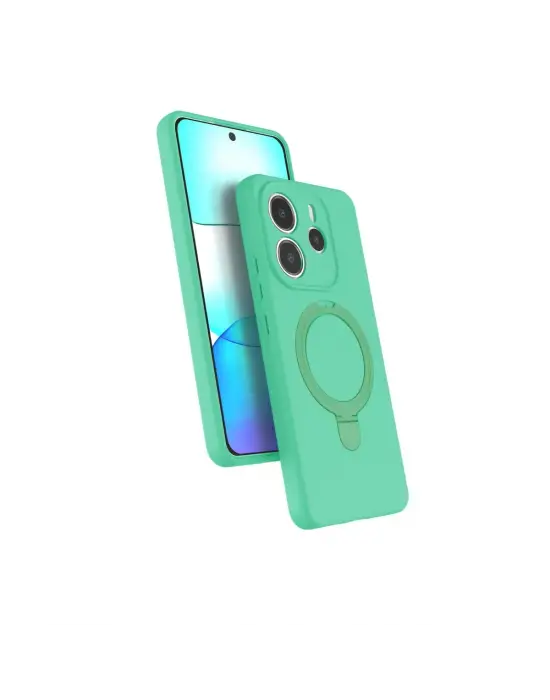 Xiaomi Redmi Note 14 4g Regal Magsafe Standlı Kapak - Yeşil