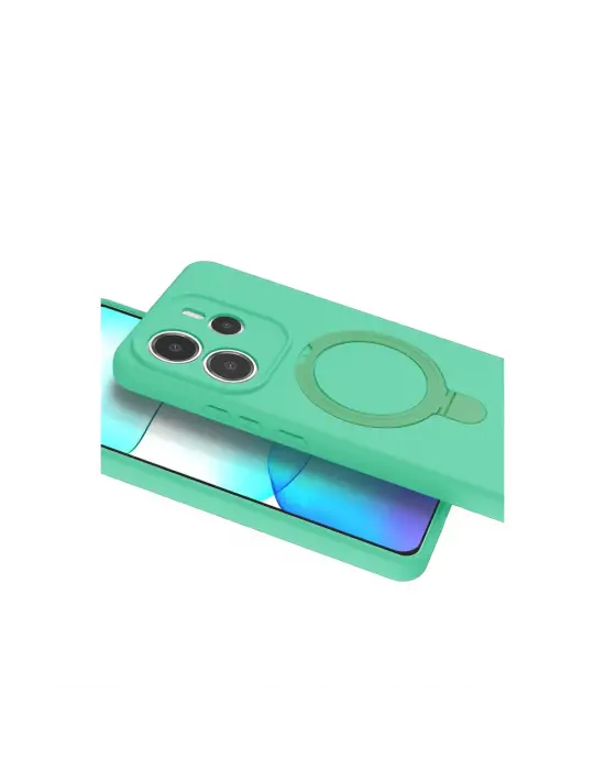 Xiaomi Redmi Note 14 4g Regal Magsafe Standlı Kapak - Yeşil