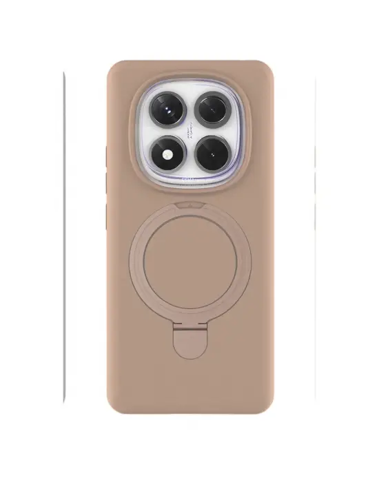 Xiaomi Redmi Note 14 Pro 4g Regal Magsafe Standlı Kapak - Çöl Titanyum