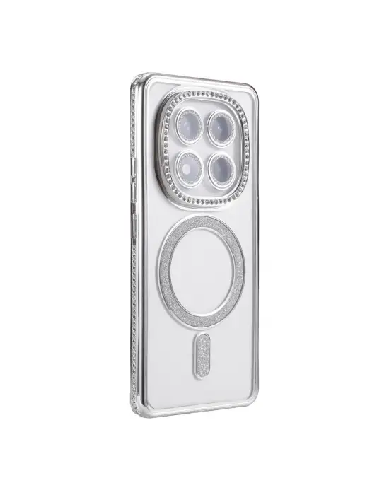 Xiaomi Redmi Note 14 Pro 5g Joke Simli Magneticsafe Kılıf - Gümüş