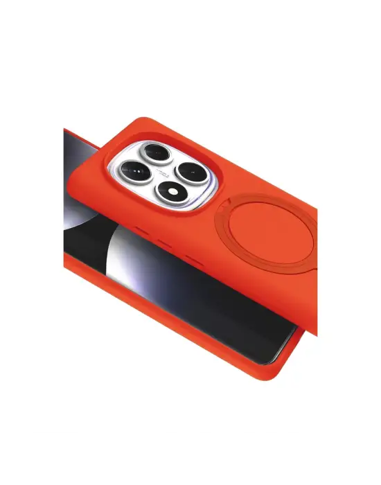 Xiaomi Redmi Note 14 Pro 5g Regal Magsafe Standlı Kapak - Turuncu