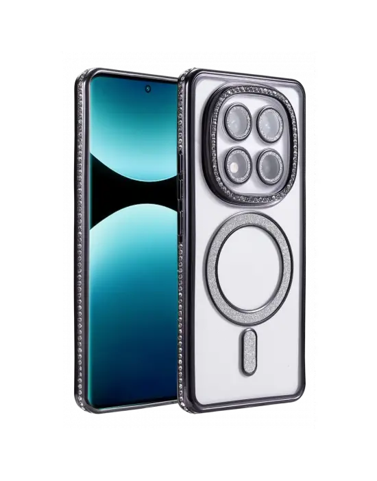 Xiaomi Redmi Note 15 4g Joke Simli Magneticsafe Kılıf - Siyah