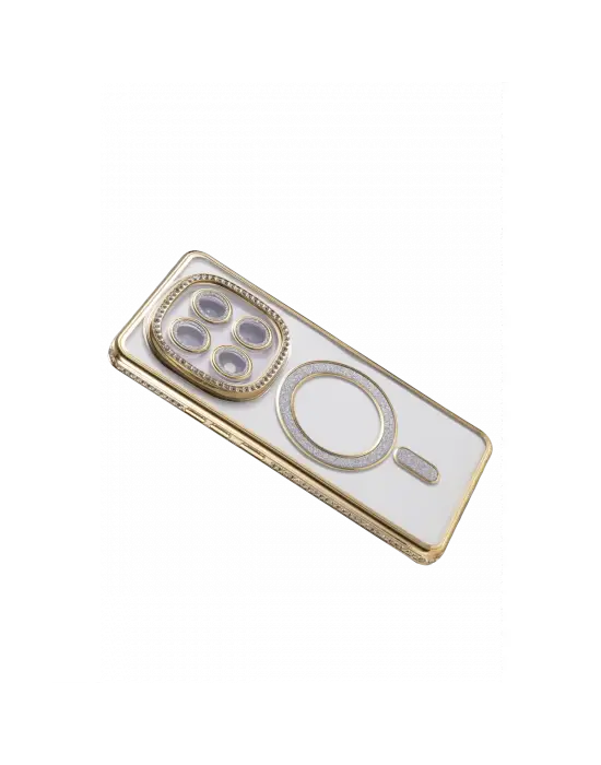 Xiaomi Redmi Note 15 Pro 4g Joke Simli Magneticsafe Kılıf - Gold