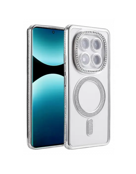 Xiaomi Redmi Note 15 Pro 4g Joke Simli Magneticsafe Kılıf - Gümüş