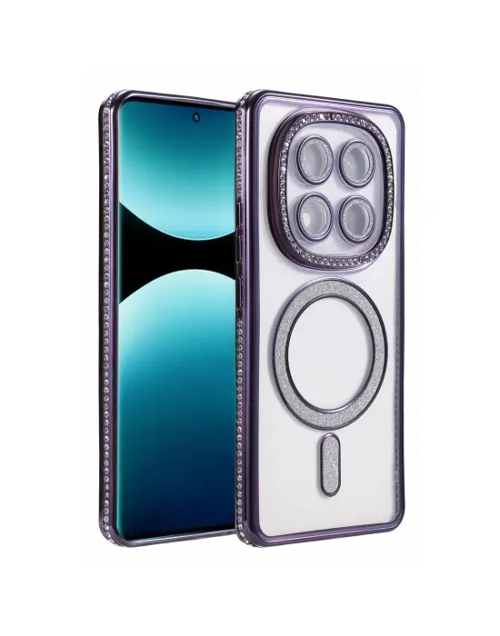 Xiaomi Redmi Note 15 Pro 5g Joke Simli Magneticsafe Kılıf - Derin Mor