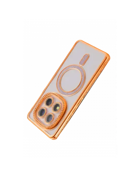 Xiaomi Redmi Note 15 Pro Plus 5g Joke Simli Magneticsafe Kılıf - Turuncu