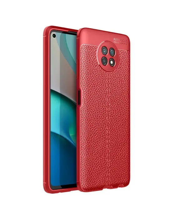 Xiaomi Redmi Note 9 5g Kılıf Auto Focus Kapak - Kırmızı