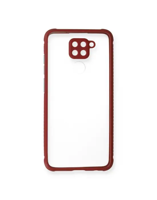 Xiaomi Redmi Note 9 Kılıf Miami Şeffaf Silikon - Fuşya