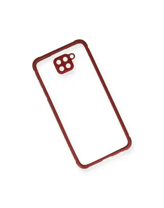 Xiaomi Redmi Note 9 Kılıf Miami Şeffaf Silikon - Fuşya