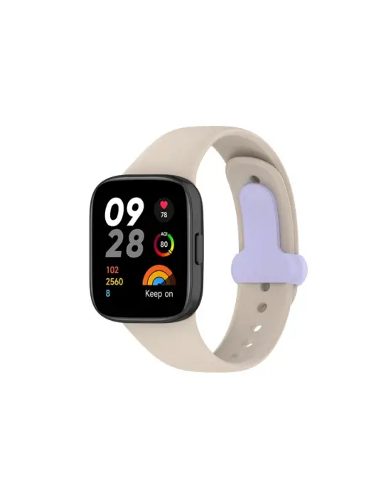 Xiaomi Redmi Watch 3 Origin Silikon Kordon (saat Değildir) - Bej