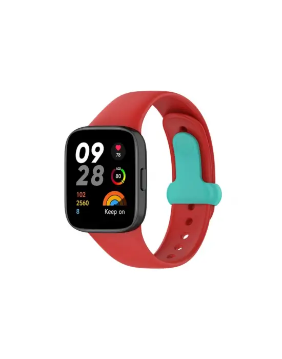 Xiaomi Redmi Watch 3 Origin Silikon Kordon (saat Değildir) - Kırmızı