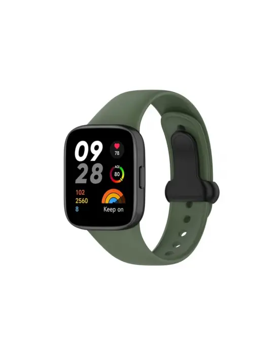 Xiaomi Redmi Watch 3 Origin Silikon Kordon (saat Değildir) - Koyu Yeşil