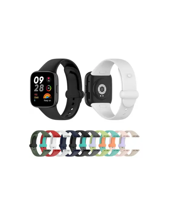 Xiaomi Redmi Watch 3 Origin Silikon Kordon (saat Değildir) - Siyah